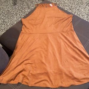 Tan faux suede-ish mini dress!!